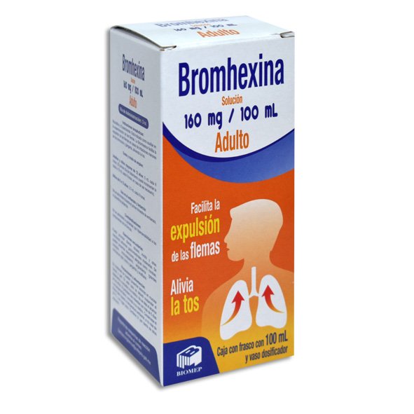 Bromhexina Solución 160mg/100ml Adulto 100ml Biomep