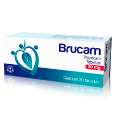 Brucam Piroxicam 20mg 20 Tabletas Bruluart