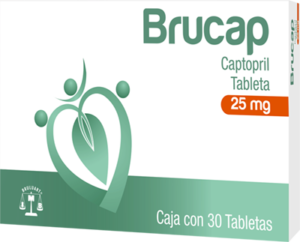 Brucap Captopril 25 mg 30 tabletas