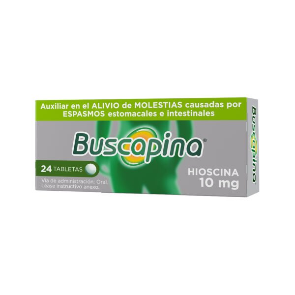 Buscapina Hioscina 10mg 24 Tabletas Sanofi