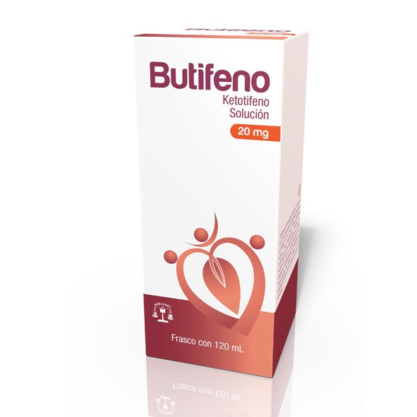 Butifeno Ketotifeno Solución 20mg 120ml Bruluart