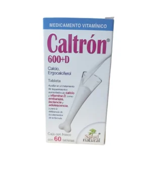Caltrón Carbonato de Calcio 600mg 60 Tabletas Salud Natural