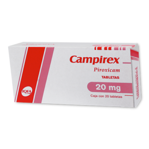 Campirex Piroxicam 20mg 20 Tabletas IQFA