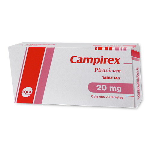 Campirex Piroxicam 20mg 20 Tabletas IQFA