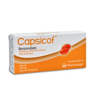 Capsicof Benzonatato 100mg 20 Cápsulas Pharmacaps