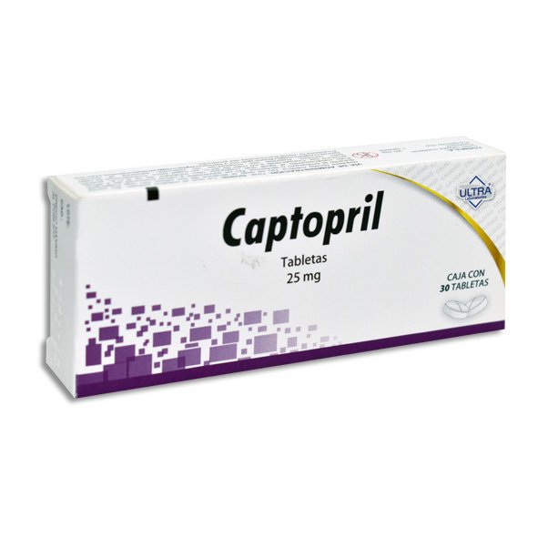 Captopril 25mg 30 Tabletas Ultra Laboratorios