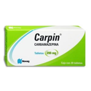 Carpin Carbamazepina 200mg 20 Tabletas Novag