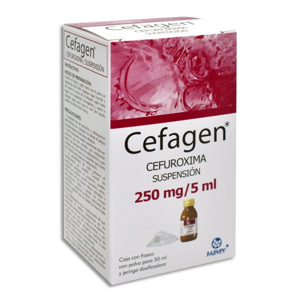 Cefagen Cefuroxima Suspensión 250mg/5ml 50ml Maver