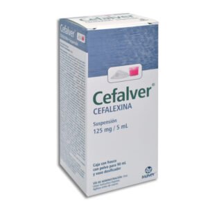 Cefalver Cefalexina 125mg/5ml Suspensión 90ml Maver