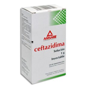Ceftazidima 1g Solución Inyectable 1 Frasco Ampolleta Amsa Laboratorios