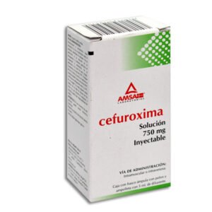 Cefuroxima 750mg Solución Inyectable 1 Ampolleta 5ml Amsa Laboratorios