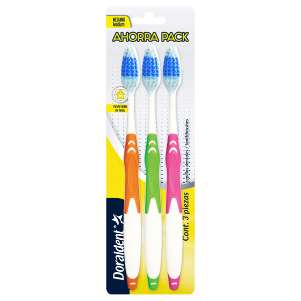 Cepillos Dientes Ahorrapack 1 Blister 3 Piezas Doraldent