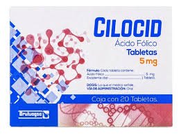 Cilocid Ácido Fólico 5mg 20 Tabletas Bruluagsa