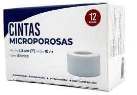 Cinta Microporosa 1 Pieza Blanca 2.5cm x 10m CodiFarma