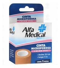 Cinta Microporosa Color Piel 2.5cm x 5m Alfa Medical