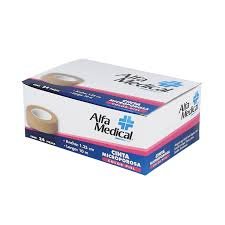 Cinta Microporosa Piel 1.25cm x 10m Alfa Medical