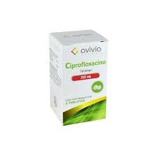 Ciprofloxacino 250mg 8 Tabletas Avivia Pharma