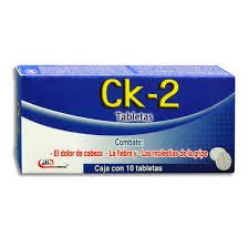 Ck-2 Paracetamol Cafeína 500mg/25mg 10 Tabletas Degort's Chemical