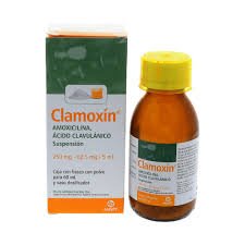 Clamoxín Amoxicilina Ácido Clavulánico 125mg/31.25mg/5ml 60ml Maver