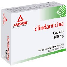 Clindamicina 300mg 16 Cápsulas Amsa Laboratorios