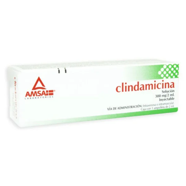 Clindamicina 300mg/2ml Solución Inyectable 1 Ampolleta Amsa Laboratorios