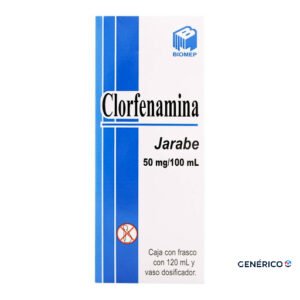 Clorfenamina Jarabe 50mg/100ml 120ml Biomep