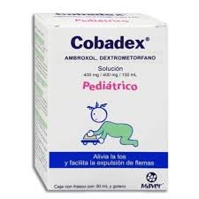 Cobadex Ambroxol Dextrometofano 400mg400mg100ml 30ml Solución Pediátrico Maver 1918 Cobadex Ambroxol Dextrometofano 400mg/400mg/100ml 30ml Solución Pediátrico Maver