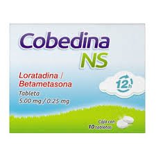 Cobedina NS Loratadina, Betametasona 5.00mg/0.25mg 10 Tabletas
