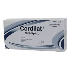 Cordilat Nifedipino 10mg 20 Cápsulas Tecnofarma