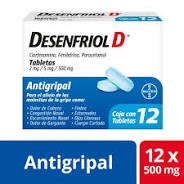 Desenfriol D Clorfenamina Fenilefrina Paracetamol 2mg/5mg/500mg 30 Tabletas Bayer