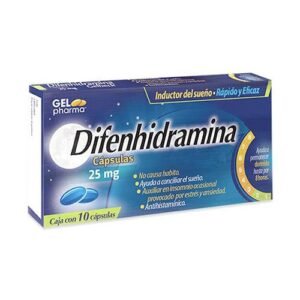 Difenhidramina 25mg 10 Cápsulas Gel Pharma