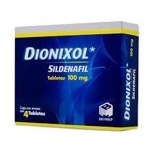 Dionixol Sildenafil 100mg 4 Tabletas Biomep