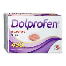 Dolprofen Ibuprofeno 400mg 10 Tabletas Collins