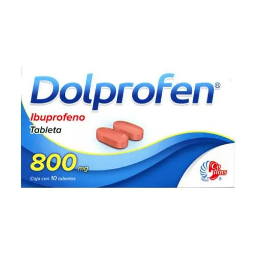 Dolprofen Ibuprofeno 800mg 10 Tabletas Collins