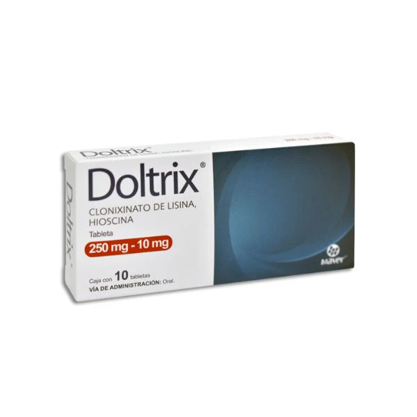 Doltrix Clonixinato Lisina Hioscina 250mg/10mg 10 Tabletas Maver