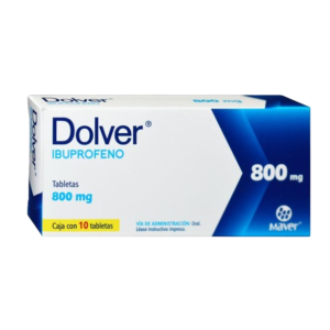 Dolver Ibuprofeno 800mg 10 Tabletas Maver Dolver Ibuprofeno 800mg 10 Tabletas Maver