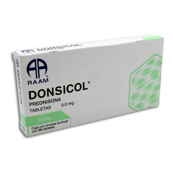 Donsicol Prednisona 5mg 20 Tabletas Raam