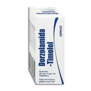 Dorzolamida Timolol Solución Oftálmico 5ml OPKO Dorzolamida Timolol Solución 20mg/5mg/ml Oftálmico 5ml OPKO