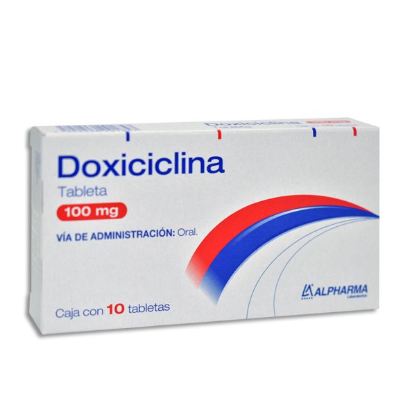 Doxiciclina 100mg 10 Tabletas Alpharma Laboratorios