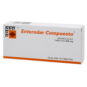 Enterodar Compuesto Nifuroxazida 200mg 10 Tabletas Streger