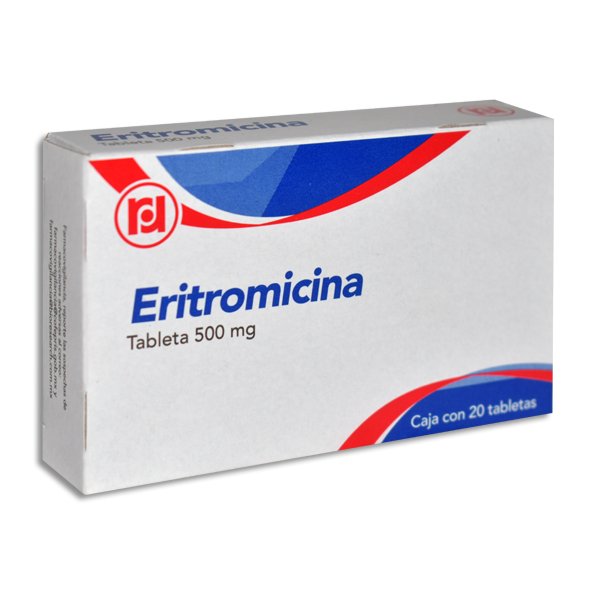 Eritromicina 500mg 20 Tabletas Randall