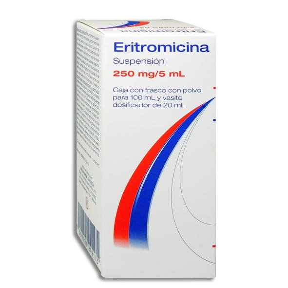 Eritromicina 250mg/5ml Suspensión 100ml Alpharma Laboratorios