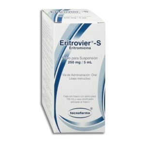 Eritrovier-S Eritromicina Pediátrica 125mg/5ml 100ml Suspensión Tecnofarma