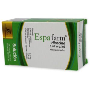 Espadafarm Hioscina 6.67mg/ml Gotero 15ml Fármacos Continentales