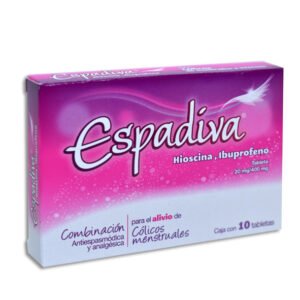 Espadiva Antiespasmódico Oral Hioscina Ibuprofeno 20mg/400mg 10 Tabletas Apotex