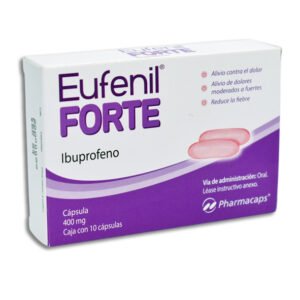 Eufenil Forte Ibuprofeno 400mg 10 Cápsulas Pharmacaps