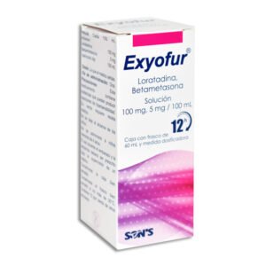 Exyofur Loratadina Betametasona Solución 100mg/5mg/100ml 60ml Son´s