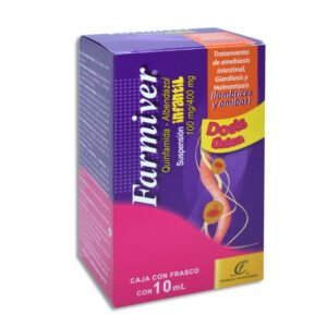 Farmiver Quinfamida Albendazol Suspensión Infantil 100mg/400mg 10ml Fármacos Continentales