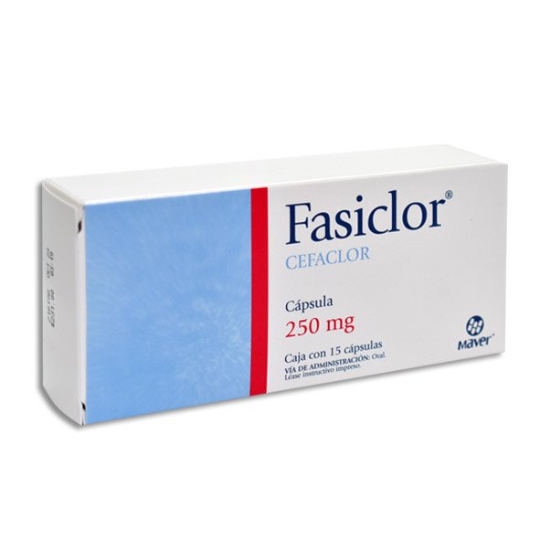 Fasiclor Cefaclor 250mg 15 Cápsulas
