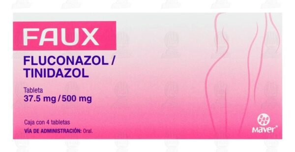 Faux Fluconazol 37.5mg Tinidazol 500mg 4 Tabletas Maver